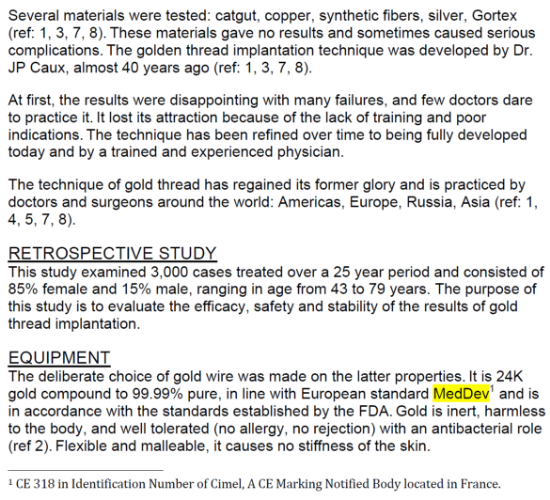 Picture of The Gold Thread, Principles of the Method Retrospective study of 3,000 cases